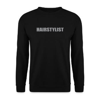 Hairstylist Brief Outfit Hairdresser - Unisex Sweatshirt - black - Front - Alina (178cm) & Michal (187cm)