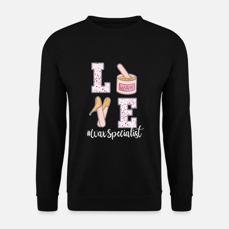 Waxing Spezialist Valentinstag - Unisex Pullover - Schwarz