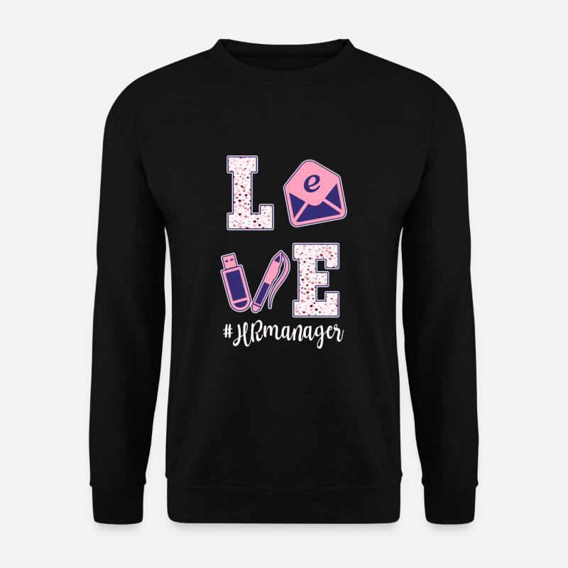 Chers responsables RH, Saint-Valentin - Sweat-shirt Unisexe - noir