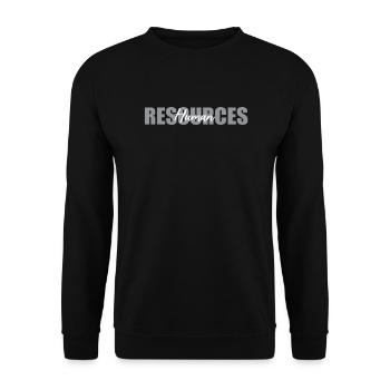 Ressources humaines - Sweat-shirt Unisexe - noir - Devant - Alina (178cm) & Michal (187cm)