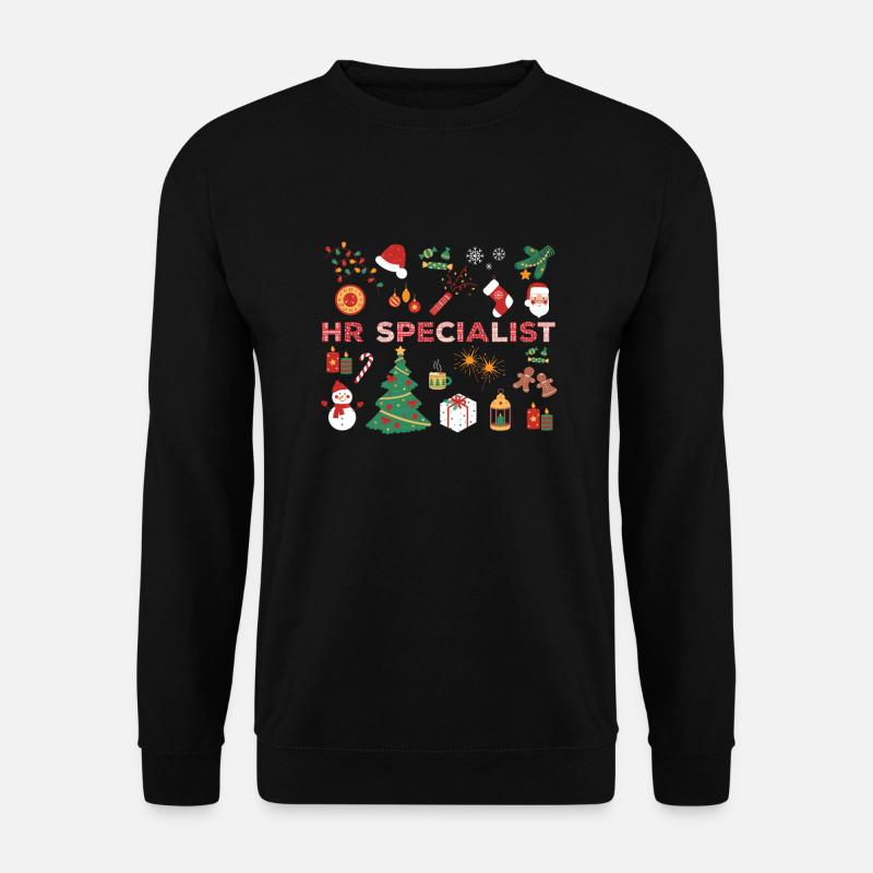 HR Spezialist Weihnachtskostüm - Unisex Pullover - Schwarz