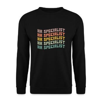 HR Specialist - Unisex Sweatshirt - black - Front - Alina (178cm) & Michal (187cm)