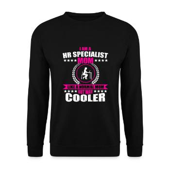 Drôle de spécialiste des ressources humaines maman - Sweat-shirt Unisexe - noir - Devant - Alina (178cm) & Michal (187cm)