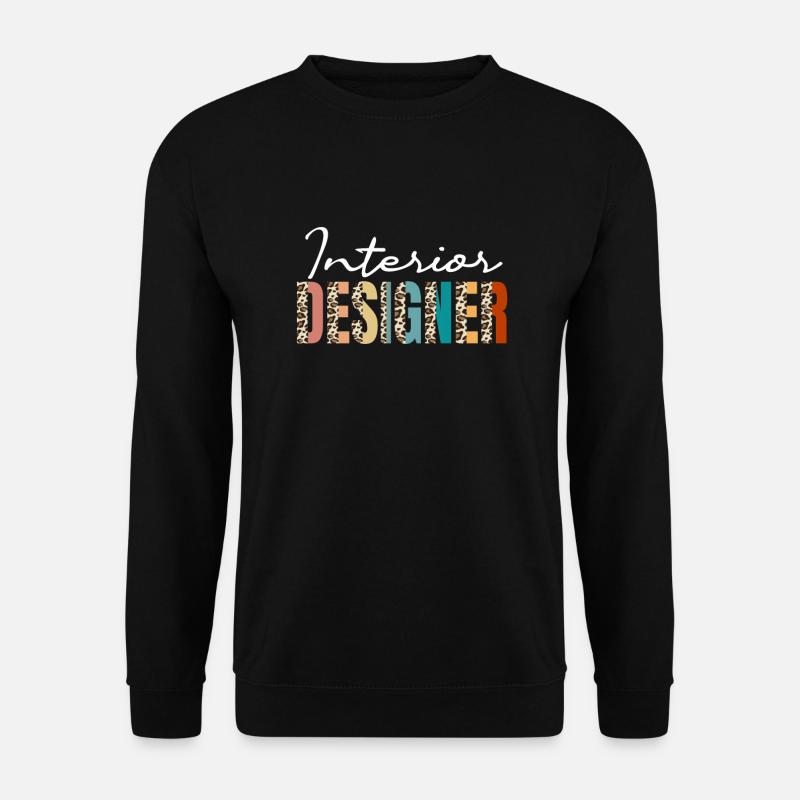 Interior Designer Leopard Print - Unisex Sweatshirt - black