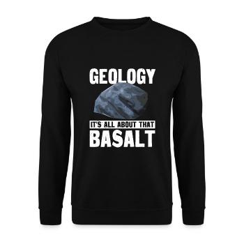 Geologie Basal Gestein - Unisex Pullover - Schwarz - Vorne - Alina (178cm) & Michal (187cm)