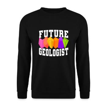 Futur géologue - Sweat-shirt Unisexe - noir - Devant - Alina (178cm) & Michal (187cm)