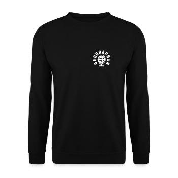 Geographer Shirt - Unisex Sweatshirt - black - Front - Alina (178cm) & Michal (187cm)
