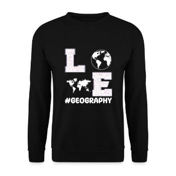 Liebe Geografie - Unisex Pullover - Schwarz - Vorne - Alina (178cm) & Michal (187cm)