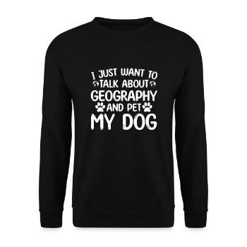 Geografie Und Hunde - Unisex Pullover - Schwarz - Vorne - Alina (178cm) & Michal (187cm)