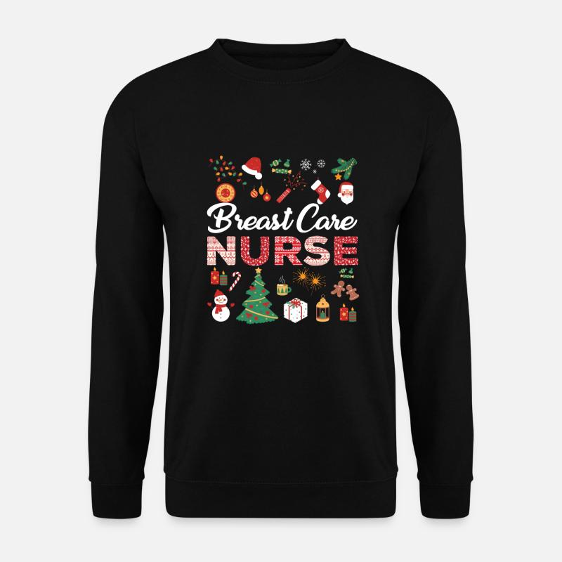Brustpflege Krankenschwester Weihnachtsgeschenk - Unisex Pullover - Schwarz