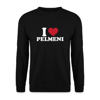 Profitez des meilleurs pelmeni de Russie - Sweat-shirt Unisexe - noir - Devant - Alina (178cm) & Michal (187cm)