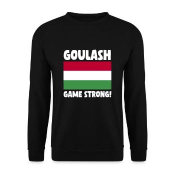 Goulash game Stark - Unisex Sweatshirt - black - Front - Alina (178cm) & Michal (187cm)