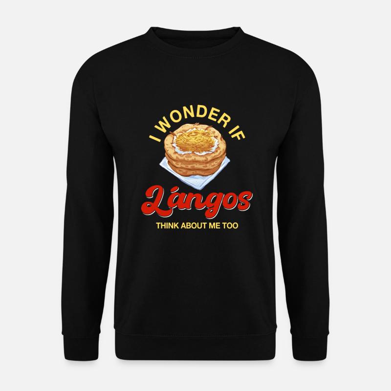 Langos Spruch - Unisex Pullover - Schwarz