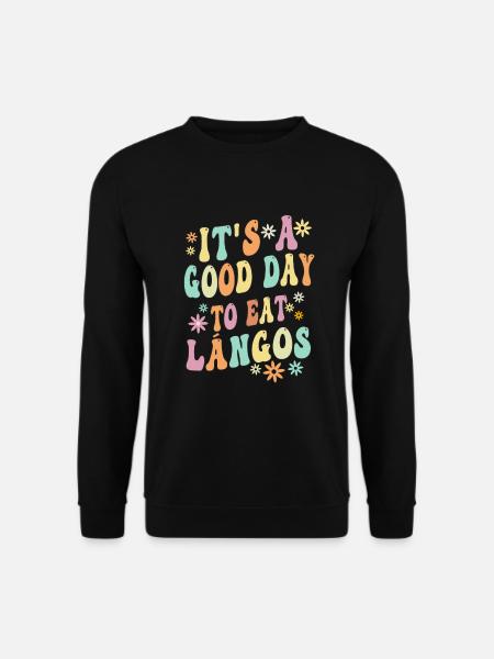 Langos - Ungarische Küche - Unisex Pullover - Schwarz