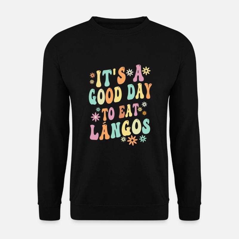 Langos - Ungarische Küche - Unisex Pullover - Schwarz