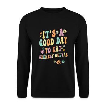 Szekely Gulya's Spell - Unisex Sweatshirt - black - Front - Alina (178cm) & Michal (187cm)