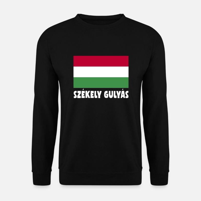 authentischSzekely Gulyas Ungarisches Essen - Unisex Pullover - Schwarz