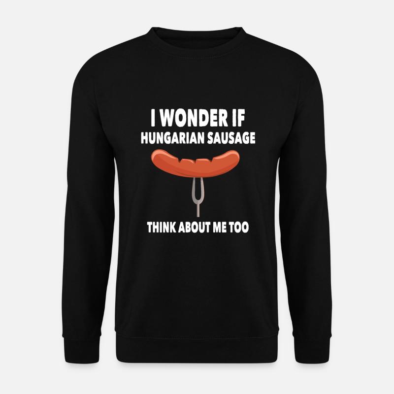 Lustiger Ungarischer Wurst Spruch - Unisex Pullover - Schwarz