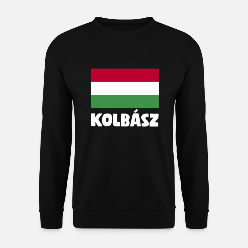 Kolbász Hungarian Flag - Unisex Sweatshirt - black