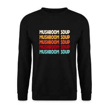 Police de soupe aux champignons - Sweat-shirt Unisexe - noir - Devant - Alina (178cm) & Michal (187cm)