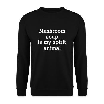 Soupe aux champignons - Sweat-shirt Unisexe - noir - Devant - Alina (178cm) & Michal (187cm)