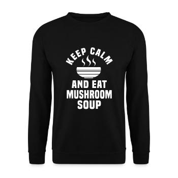 Mushroom soup - Unisex Sweatshirt - black - Front - Alina (178cm) & Michal (187cm)