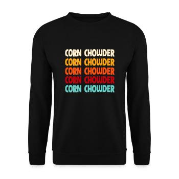 Corn soup - Unisex Sweatshirt - black - Front - Alina (178cm) & Michal (187cm)