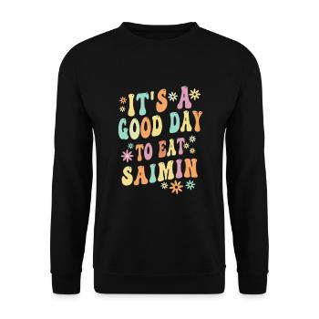 Sort de Saimin - Sweat-shirt Unisexe - noir - Devant - Alina (178cm) & Michal (187cm)