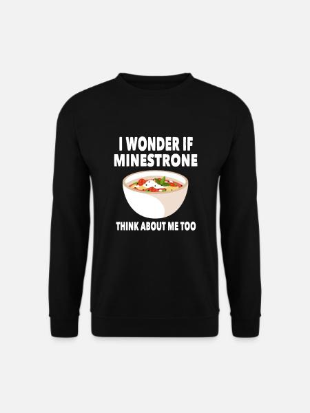 simpleFunny Minestrone T-Shirt - Unisex Sweatshirt - black