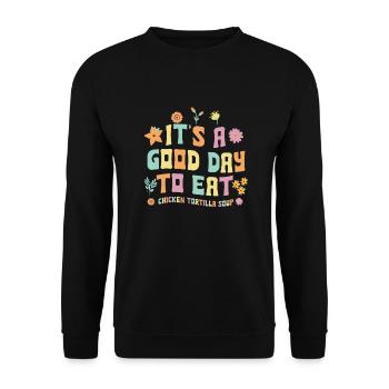 Soupe tortilla au poulet - Sweat-shirt Unisexe - noir - Devant - Alina (178cm) & Michal (187cm)