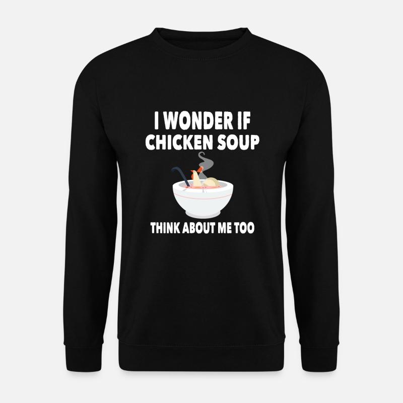 Fun with chicken soup - Unisex Sweatshirt - black