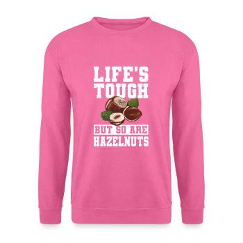 Lustiges Haselnuss Geschenk - Unisex Pullover - Pink - Vorne