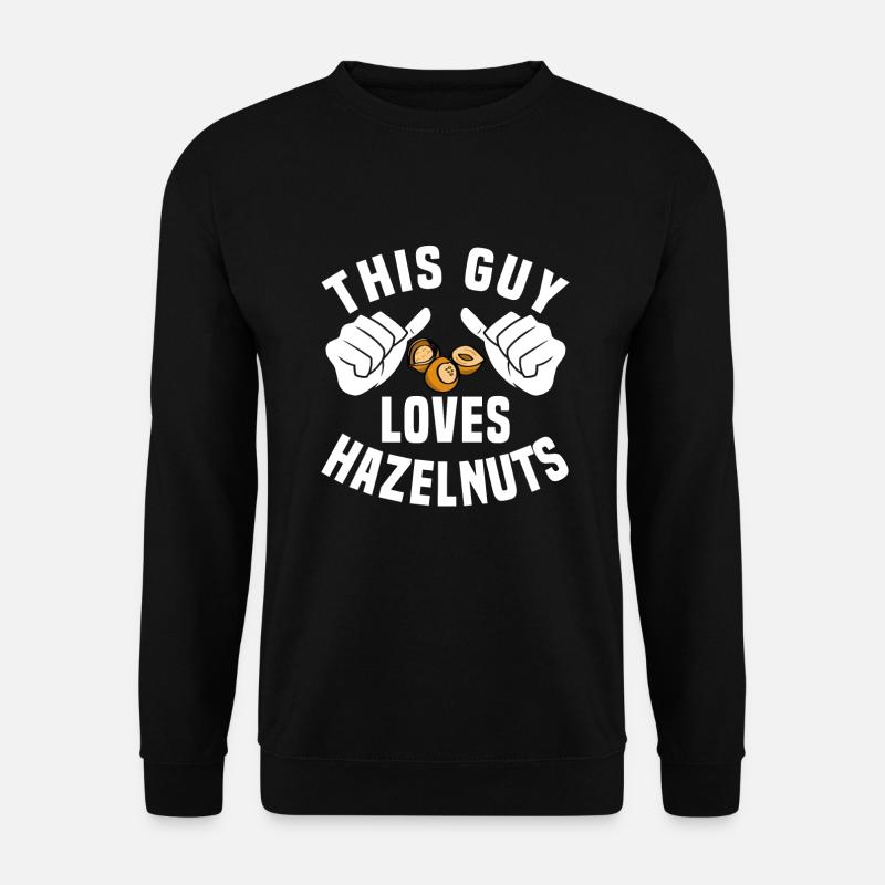Dieser Typ Liebt Haselnüsse - Unisex Pullover - Schwarz