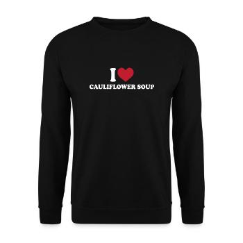 J’adore la soupe de chou-fleur - Sweat-shirt Unisexe - noir - Devant - Alina (178cm) & Michal (187cm)
