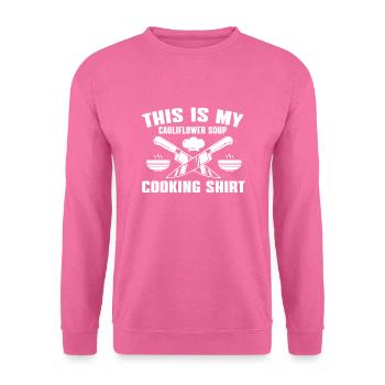 Chemise de cuisine de soupe de chou-fleur - Sweat-shirt Unisexe - rose - Devant
