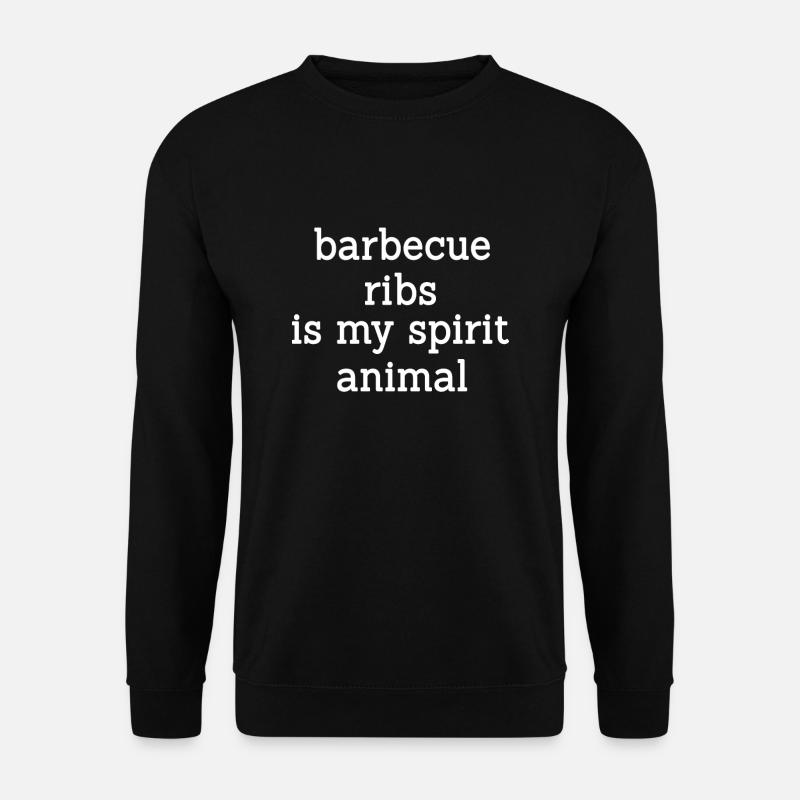 Funny Barbecue Ribs Gift - Unisex Sweatshirt - black