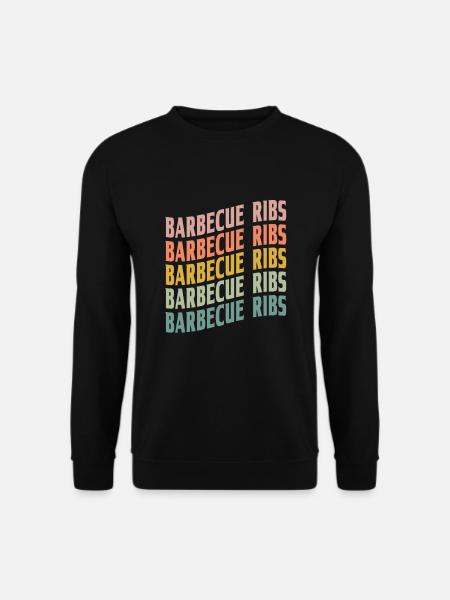 Barbecue Ribs Font - Unisex Sweatshirt - black