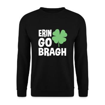 Erin Go Bragh – Fête de la Saint-Patrick - Sweat-shirt Unisexe - noir - Devant - Alina (178cm) & Michal (187cm)