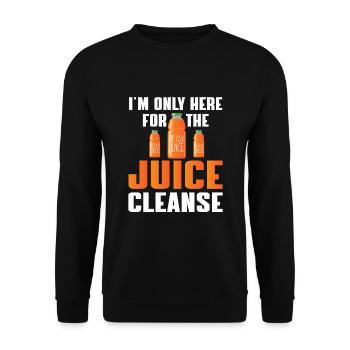 Lustiges Saftkur Detox Shirt - Unisex Pullover - Schwarz - Vorne - Alina (178cm) & Michal (187cm)