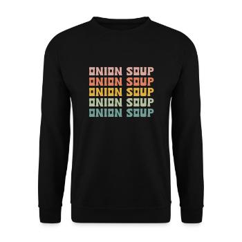 Onion soup - Unisex Sweatshirt - black - Front - Alina (178cm) & Michal (187cm)
