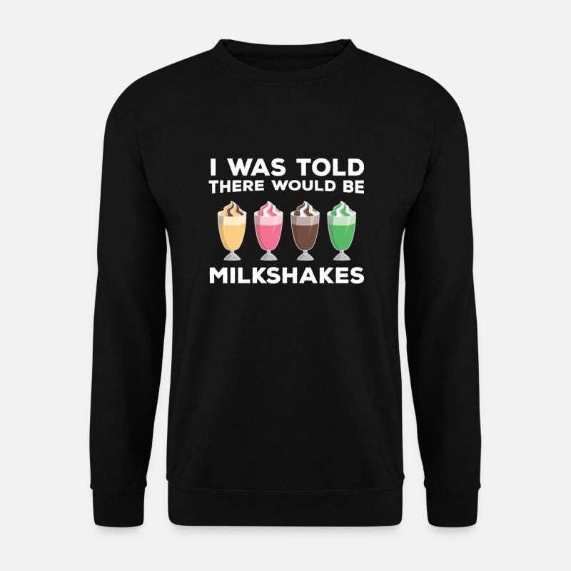 Lustiges Milchshakes Geschenk - Unisex Pullover - Schwarz