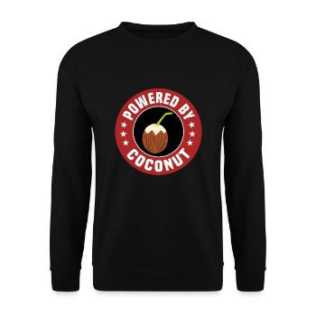 Propulsé par la noix de - Sweat-shirt Unisexe - noir - Devant - Alina (178cm) & Michal (187cm)