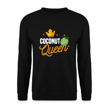 Coconut Queen - Unisex Sweatshirt - black - Front - Alina (178cm) & Michal (187cm)