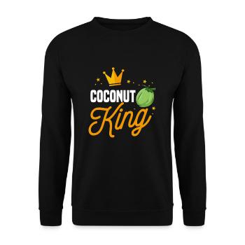 Coconut King - Unisex Sweatshirt - black - Front - Alina (178cm) & Michal (187cm)
