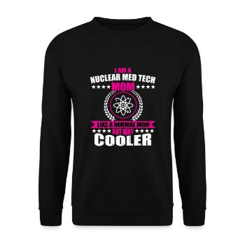 Nuclear Medicine Technologist Mom - Unisex Sweatshirt - black - Front - Alina (178cm) & Michal (187cm)