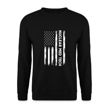 NuclearAmerican Nuclear Med Tech - Unisex Sweatshirt - black - Front - Alina (178cm) & Michal (187cm)