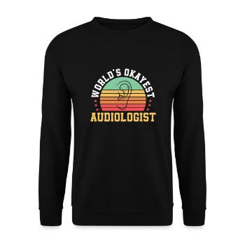 Le meilleur audiologiste au monde - Sweat-shirt Unisexe - noir - Devant - Alina (178cm) & Michal (187cm)
