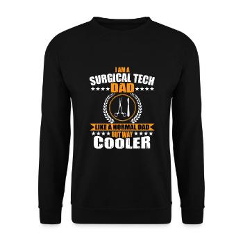 Chirurgisch-technischer Assistent Papa - Unisex Pullover - Schwarz - Vorne - Alina (178cm) & Michal (187cm)