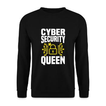 Reine de la cybersécurité - Sweat-shirt Unisexe - noir - Devant - Alina (178cm) & Michal (187cm)