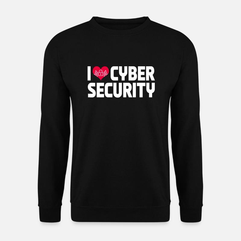 CyberI love cybersecurity - Unisex Sweatshirt - black